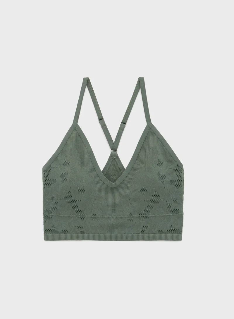 Aerie Printed T-Shirt Bra