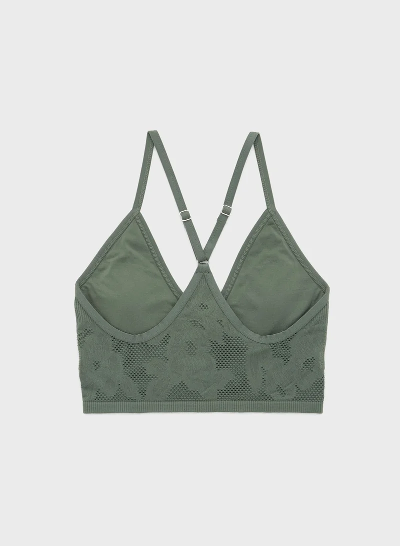 Aerie Printed T-Shirt Bra