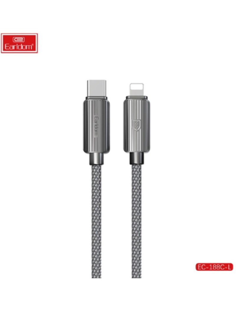 Earldom Fast Charging Cable , Usb-C To 8-Pin , EC-188L - Image 1
