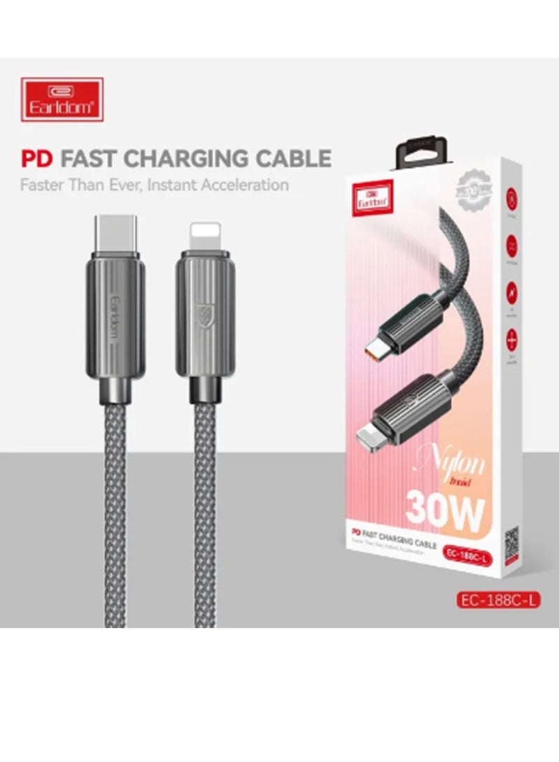 Earldom Fast Charging Cable , Usb-C To 8-Pin , EC-188L - Image 3