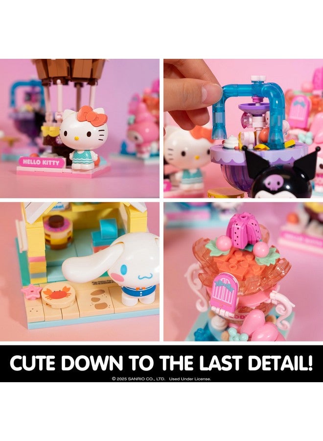 Hamee Sanrio Hello Kitty and Friends ‘Summer Wunderland Mini’ Cute Water Theme Park Building Block Set Birthday Gift, Party Favor, Stress Relief, Collectible Toy, Sanrio Fan, Relaxation - Kuromi - Image 3
