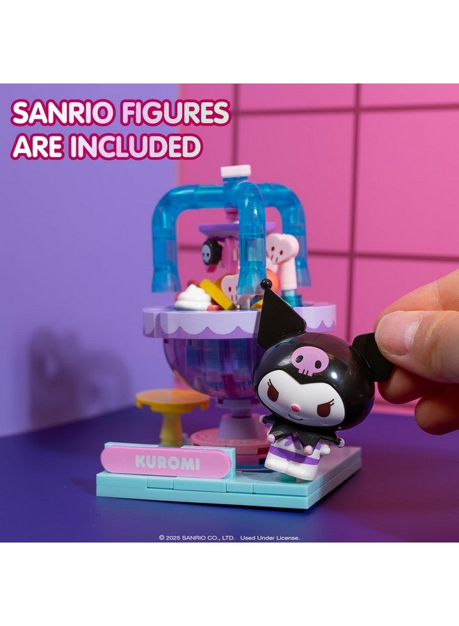 Hamee Sanrio Hello Kitty and Friends ‘Summer Wunderland Mini’ Cute Water Theme Park Building Block Set Birthday Gift, Party Favor, Stress Relief, Collectible Toy, Sanrio Fan, Relaxation - Kuromi - Image 4