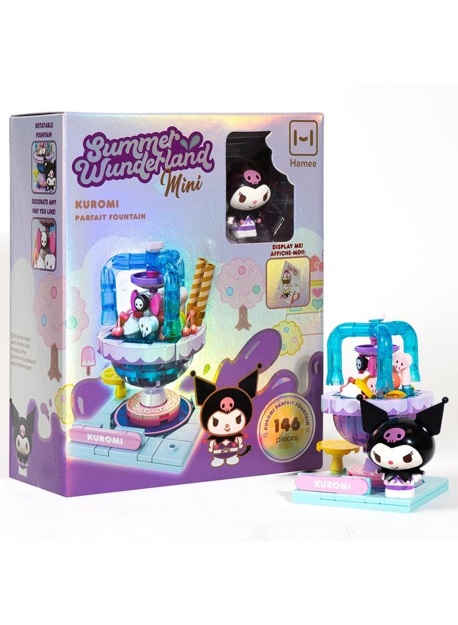Hamee Sanrio Hello Kitty and Friends ‘Summer Wunderland Mini’ Cute Water Theme Park Building Block Set Birthday Gift, Party Favor, Stress Relief, Collectible Toy, Sanrio Fan, Relaxation - Kuromi - Image 1