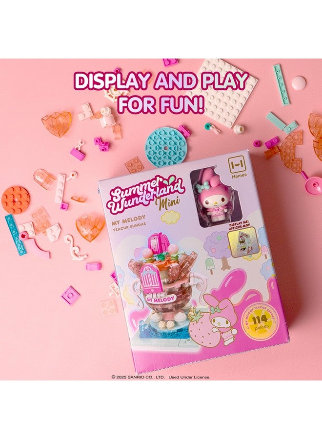Hamee Sanrio Hello Kitty and Friends ‘Summer Wunderland Mini’ Cute Water Theme Park Building Block Set Birthday Gift, Party Favor, Stress Relief, Collectible Toy, Sanrio Fan, Relaxation - Kuromi - Image 5