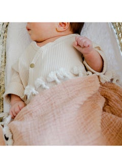Crane BABY 6 Layer Muslin Blanket - Copper  - Image 4
