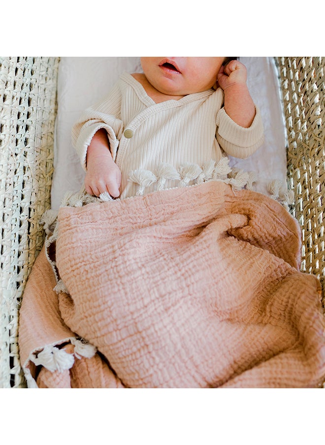 Crane BABY - 6 Layer Muslin Blanket - Copper - Image 1