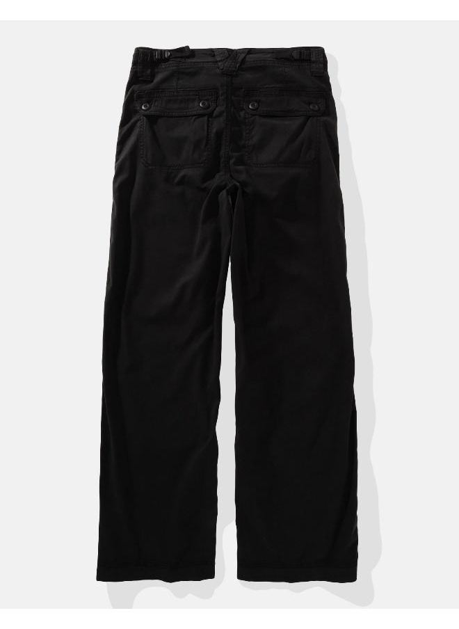 American Eagle Dreamy Drape High-Waisted Baggy Wide-Leg Pants  - Image 4