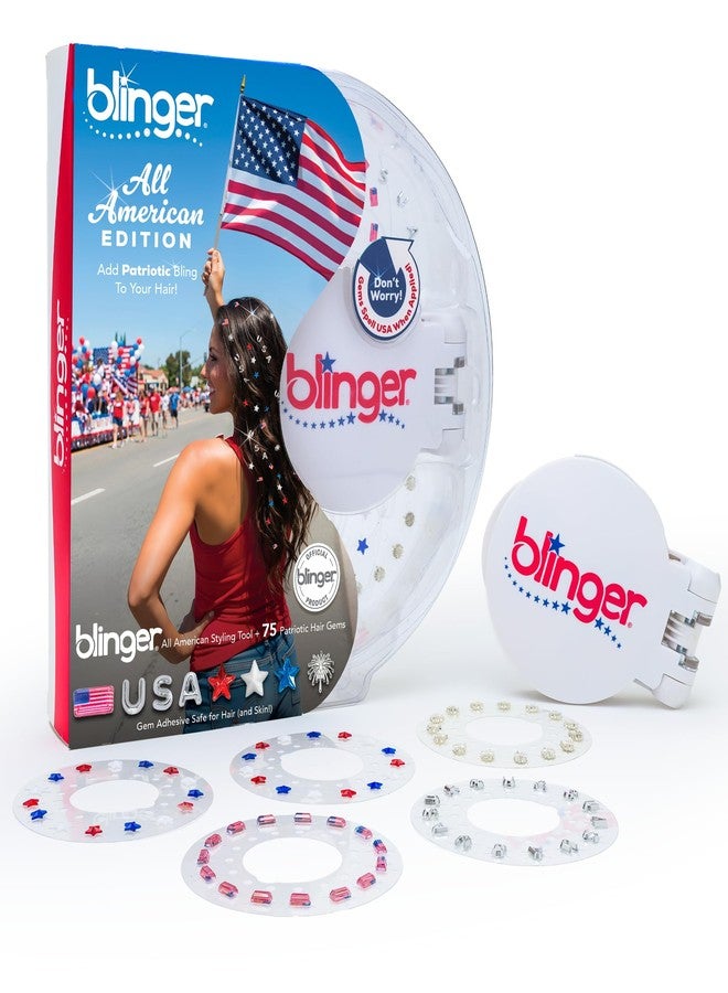blinger® All American 250th Anniversary Starter Set with 75 Hair Gems - Kit - Image 1