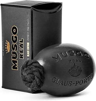 Claus Porto Musgo Real Black Edition Soap On A Rope 190g  - Image 1