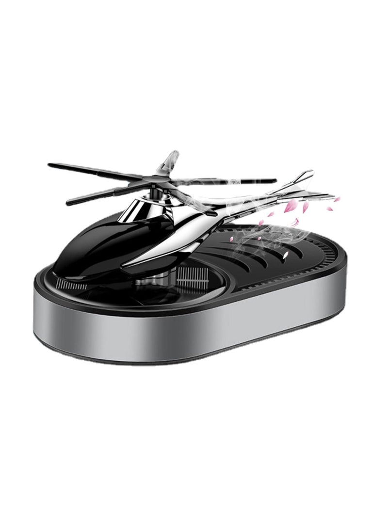 Yuwell Car Air Freshener Solar Powered Helicopter Air Perfume For Car Long Lasting Fragrances Diffusers For Auto Dashboard Car Perfumes - Image 1