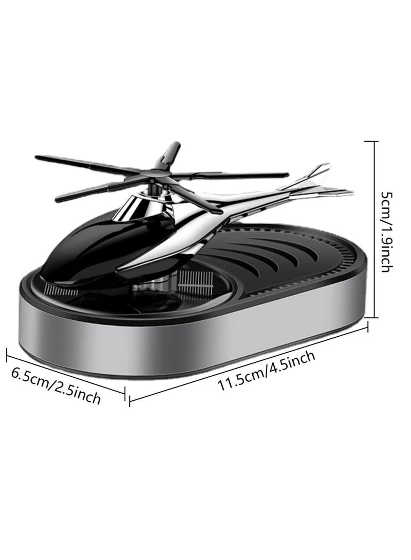 Yuwell Car Air Freshener Solar Powered Helicopter Air Perfume For Car Long Lasting Fragrances Diffusers For Auto Dashboard Car Perfumes - Image 2