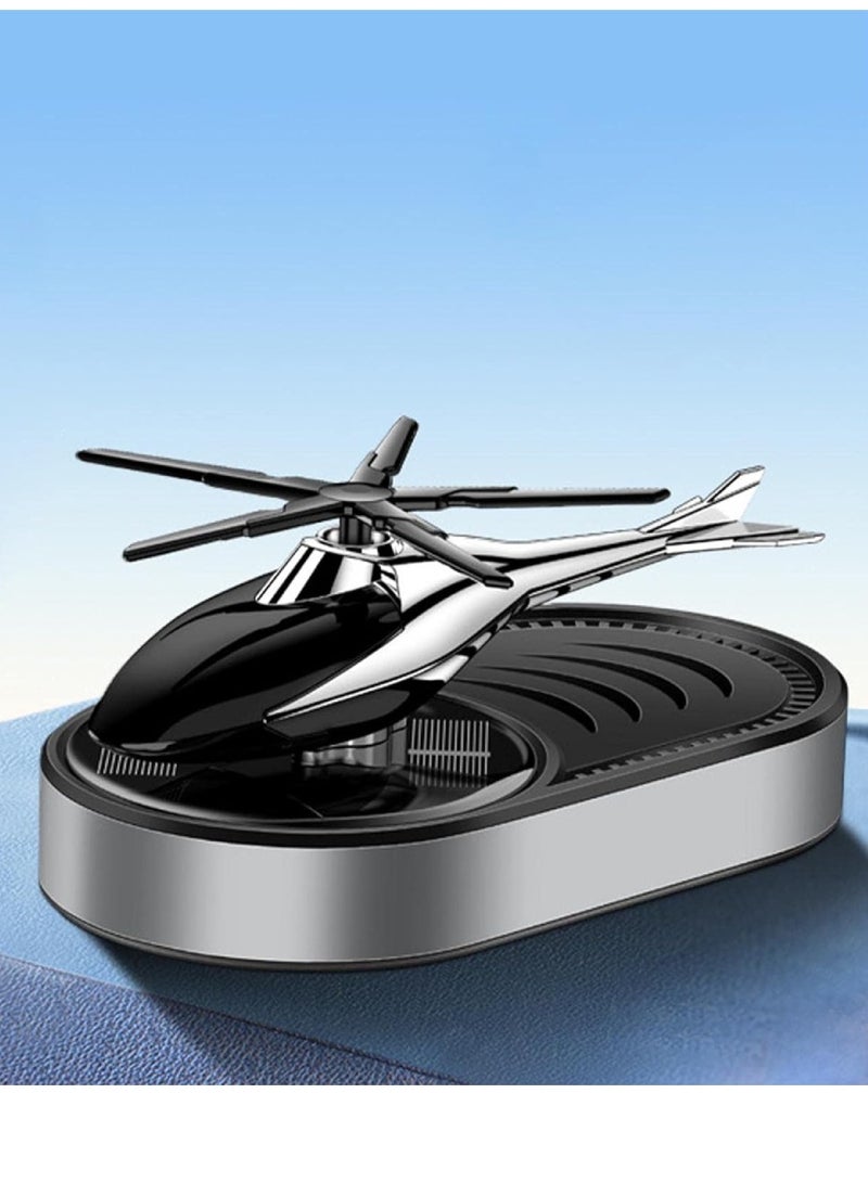Yuwell Car Air Freshener Solar Powered Helicopter Air Perfume For Car Long Lasting Fragrances Diffusers For Auto Dashboard Car Perfumes - Image 3