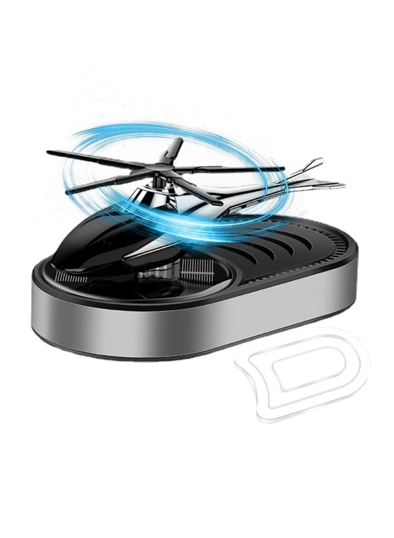 Yuwell Car Air Freshener Solar Powered Helicopter Air Perfume For Car Long Lasting Fragrances Diffusers For Auto Dashboard Car Perfumes - Image 4
