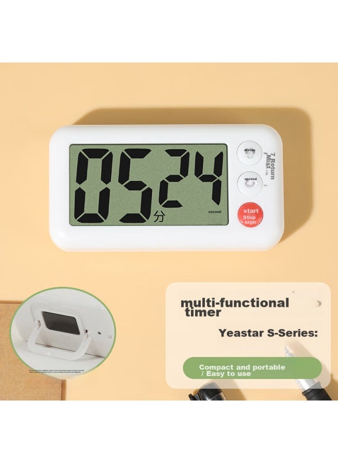 Bai Jie Baijie Timer, Kitchen Countdown Timer, Student Learning-specific, Children's Homework Self-discipline Electronic Timer  - Image 1