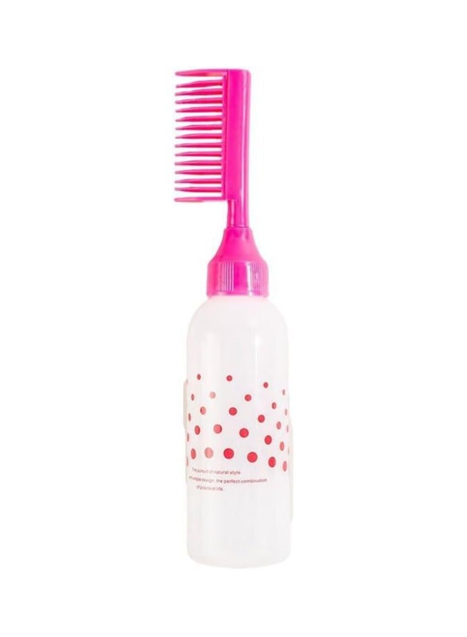 Generic Hair Dye Brush with Bottle – For Mixing and Applying Dye to Hair and Roots – Ideal for Salons – Pink Color  - Image 4