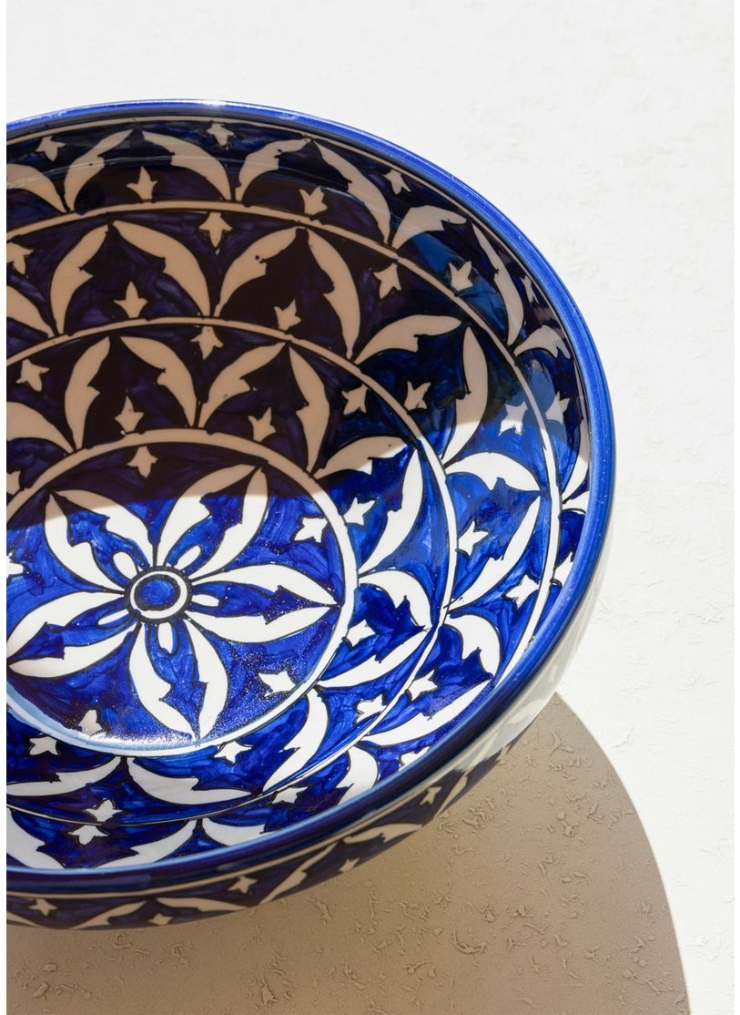 THE MIA Corallo Salad Bowl Blue 32X32X13 cm  - Image 2