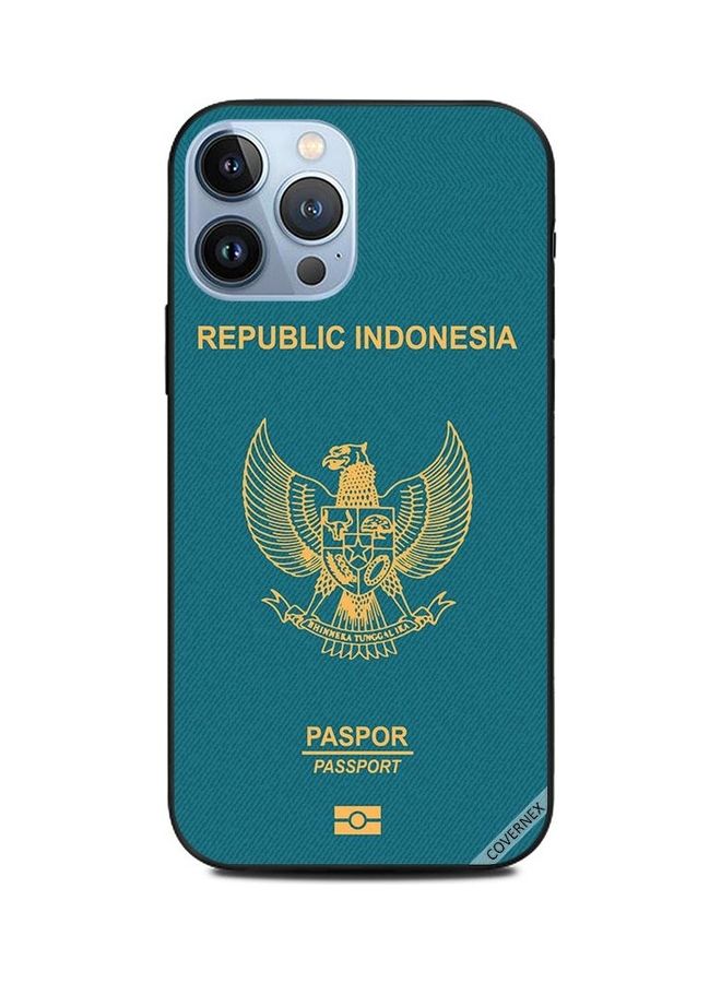 Covernex Apple iPhone 13 Pro Max Protective Case Cover Printed Featuring Indonesia Passport DESIGN_1307 - Image 1