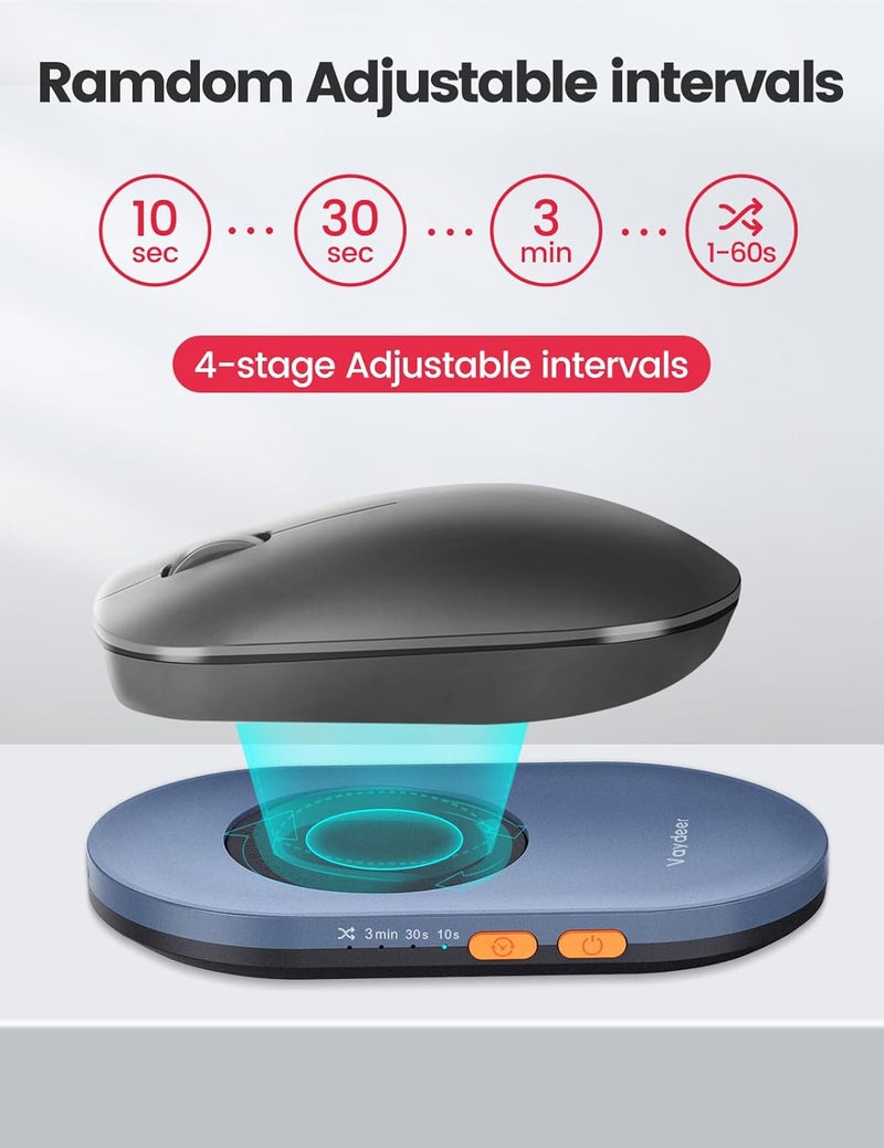 Vaydeer Ultra Slim Mouse Mover, Air 3 Jiggler with Adjustable Interval Timer, Undetectable & Noiseless, Simulates Realistic Mouse Movement, Driver-Free for Keeping The PC Active and Secure - Image 3