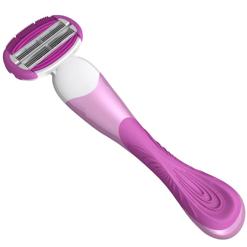 ShaveMOB 6-Blade Women's Razor Kit (Flex Head Handle + 12 Refills) - The Perfectionist Shaving Kit - Image 2