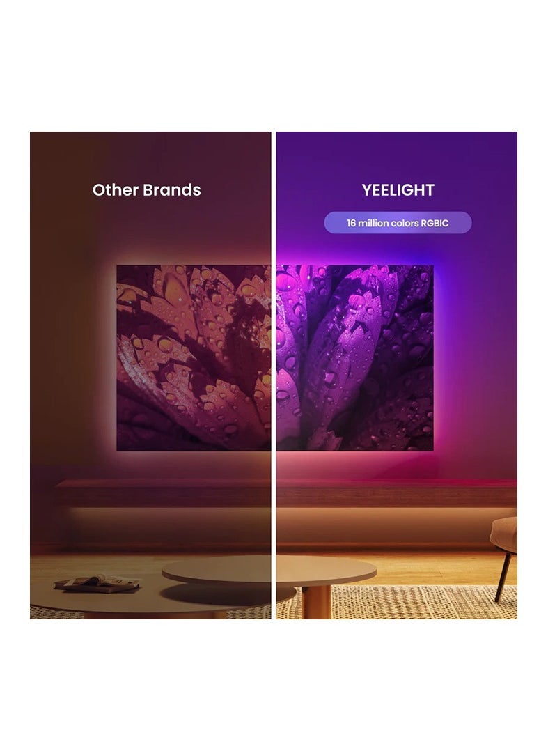 Yeelight - Yeelight Obsid RGBIC Light Strip | LED | 16M Colors | Pixel level DIY & control | Sleek black base | Trimmable & Extendable to 16.4 ft - Image 1