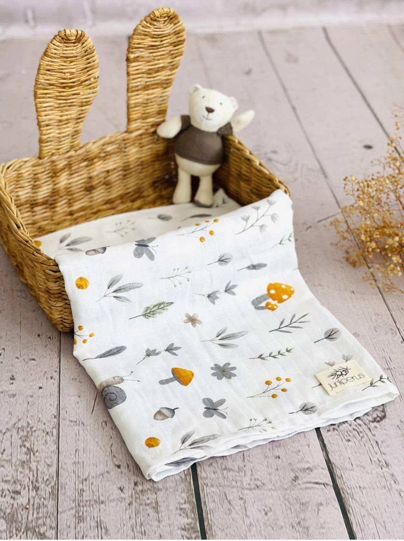 juniperus 3 Pieces 110X110 Multi-Purpose Muslin Cloth Cover Blanket