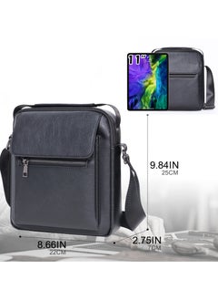 Aklsvion Aklsvion Sling Crossbody Bag Messenger Bag For Men Water Resistant Lightweight Crossbody Bags For Work Man Purse With Adjustable Strap Black  - Image 3