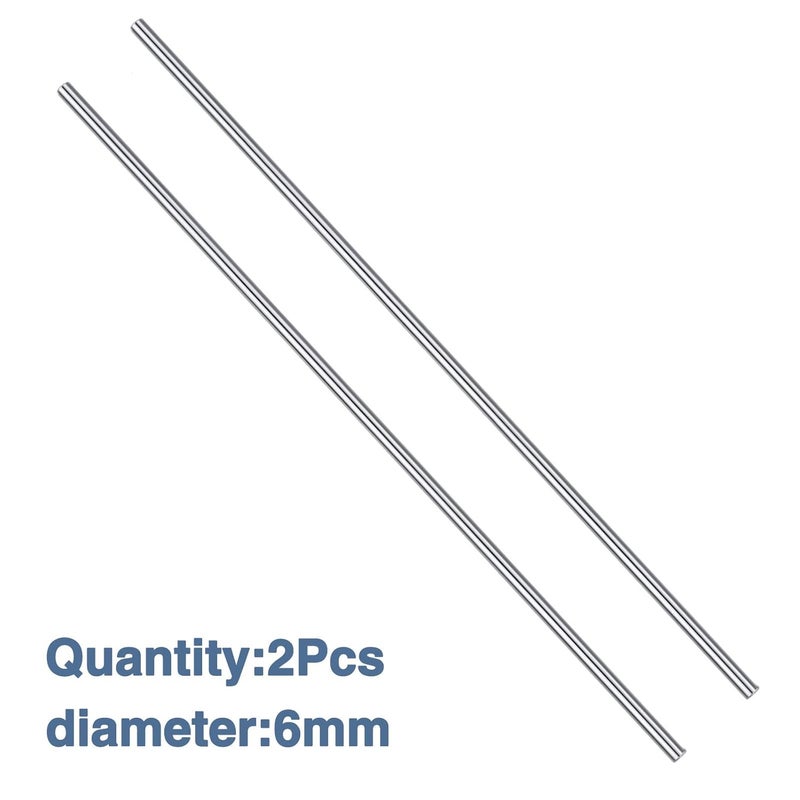 nn 2PCS 6mmX350mm Linear Motion Rod Shaft Guide Diameter 6mm for DIY Craft Tool - Image 2