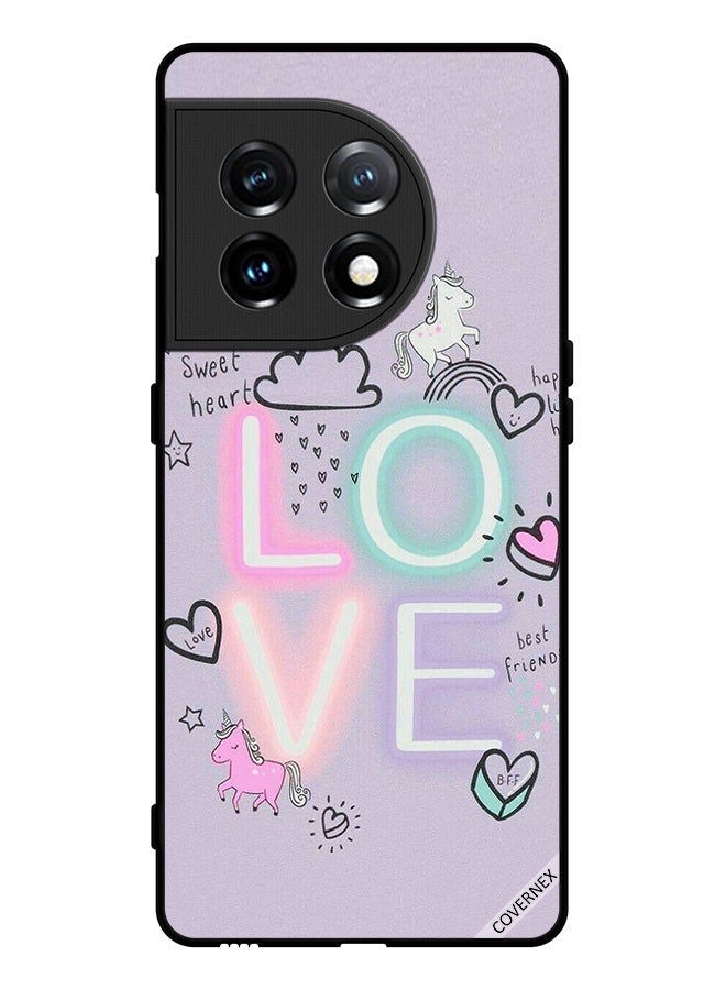 Covernex Protective Case Cover For OnePlus 11 Sweet Heart Love Unicorn - Image 1