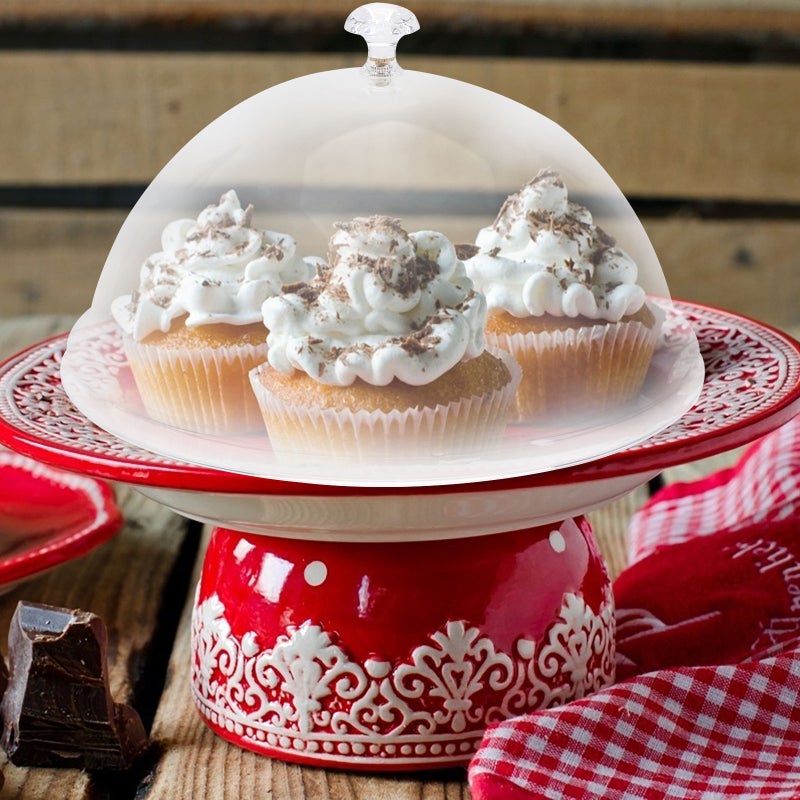 Cake Cover Meal Bread Cover Round Dessert Cover Cake Tray Lids - Image 1