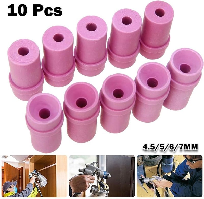 مجموعة فوهات السيراميك المحترفة للرمل بالرصاص مقاس 6 مم للاستخدام الصناعي 10 قطع - Image 5