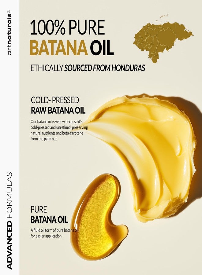 artnaturals Batana Oil for Hair Growth - 4Pc Set: Raw Batana oil 4oz + 4.2oz Paste, Lash Wand & Brow Brush- Organic Dr. Sebi Inspired Products from Honduras -100% Unrefined Miracle for Scalp, Edges & Eyebrows - Image 4