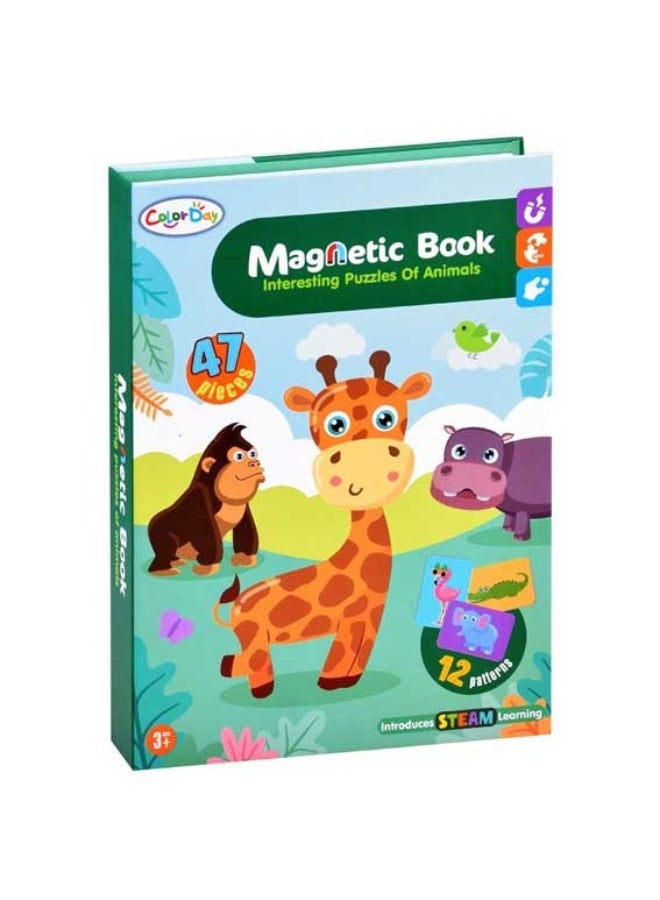 Magnetic Puzzle Book – Safari Animals (47 Pieces) - Image 5