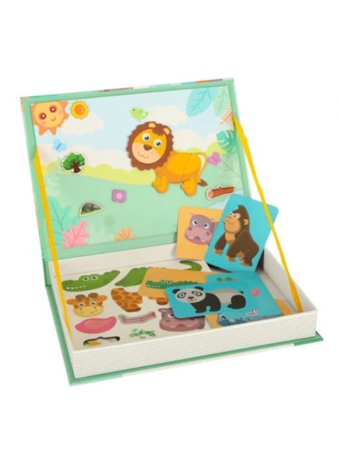 Magnetic Puzzle Book – Safari Animals (47 Pieces) - Image 3