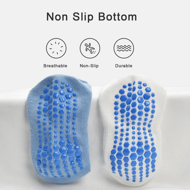 HYCLES Toddler Grip Ankle Socks, Non Slip Baby Sock Anti-Slip Kid Socks for Boys Girls 3-5T - Image 3