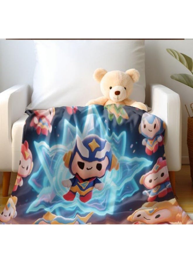 general Children's or student cartoon flannel thin blanket (warm and comfortable, suitable for sleep, games) 100cm*150cm - 301 - Image 5