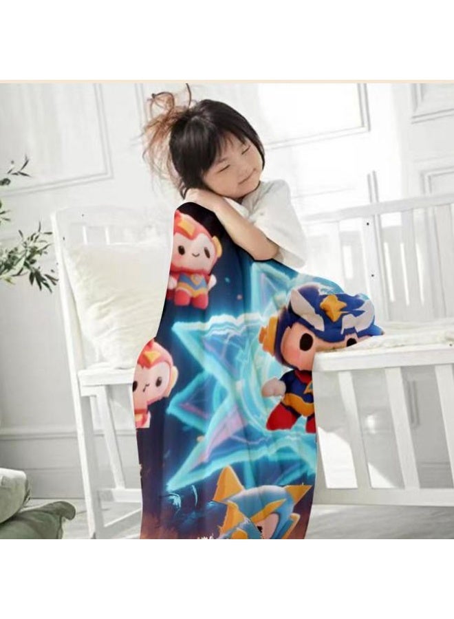 general Children's or student cartoon flannel thin blanket (warm and comfortable, suitable for sleep, games) 100cm*150cm - 301 - Image 4