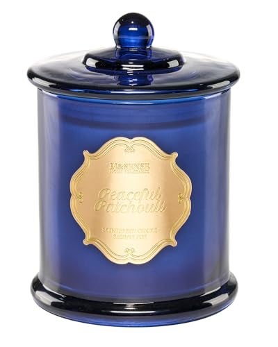 M&SENSE Patchouli Candles for Home Scented, Organic Soy Wax Non Toxic, Relaxing Fall Winter Candles for Spa Meditation, 2 Wick 12.7oz 75 Hour Long Lasting,Thanksgiving Christmas Gift - Image 1