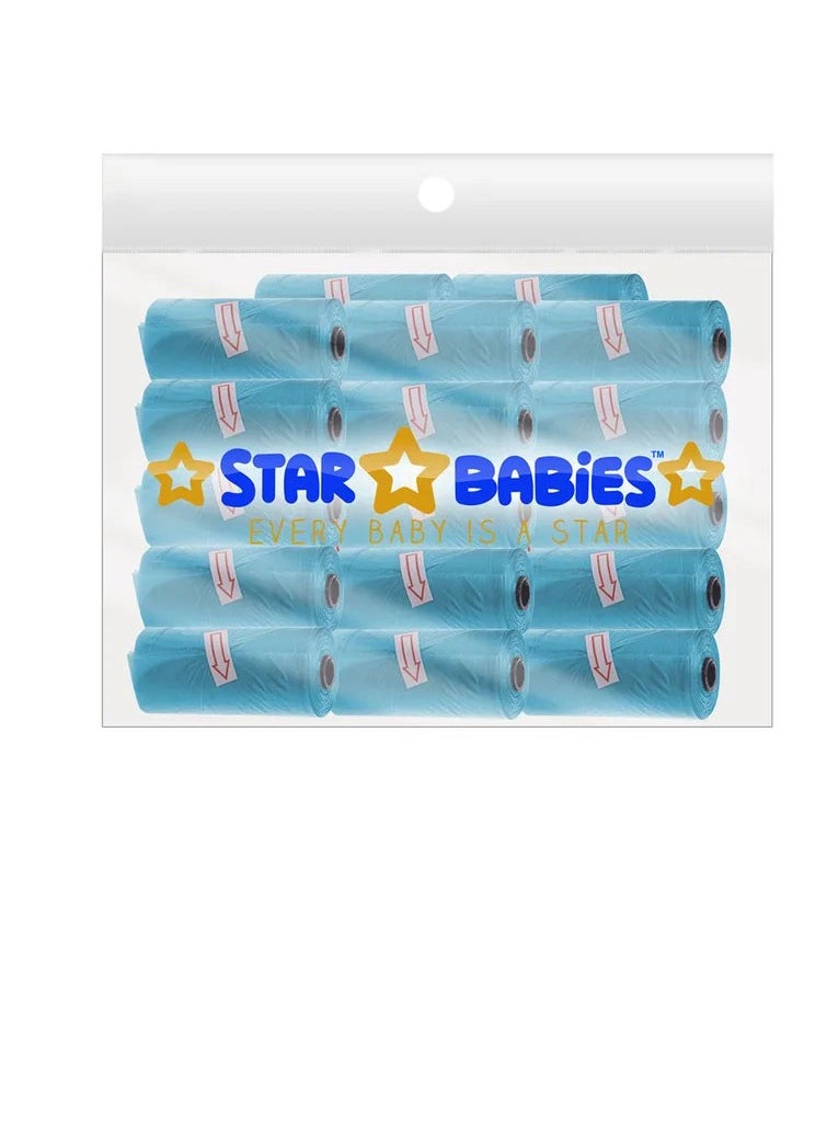 STAR BABiES Star Babies - Scented Bag - Pack of 25/375 Bags - Blue  - Image 1