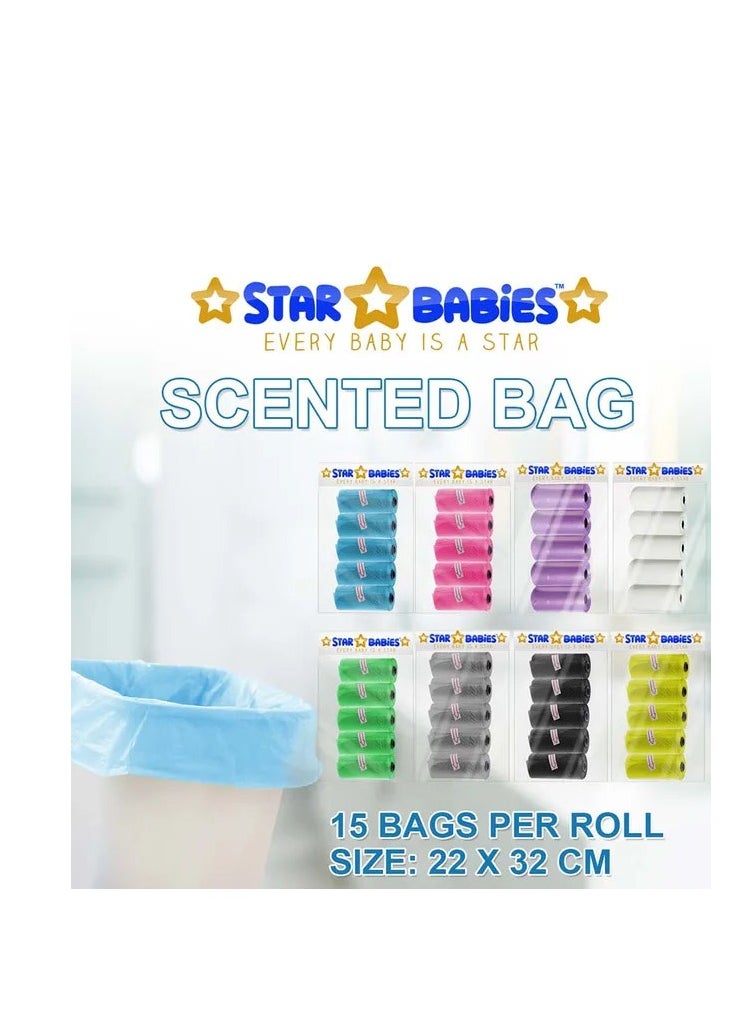 STAR BABiES Star Babies - Scented Bag - Pack of 25/375 Bags - Blue  - Image 3