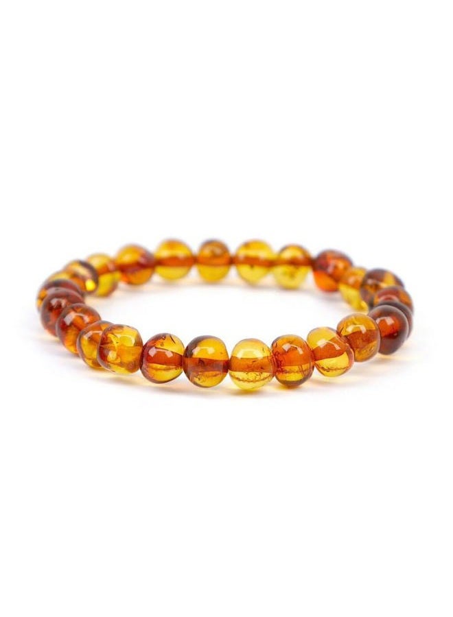 Amber-Touch Baltic Bracelet for Adults Made on Elastic Band – Carpal Tunnel, Arthritis, Headache, Migraine Pain Relief, 7 inch, - Image 1