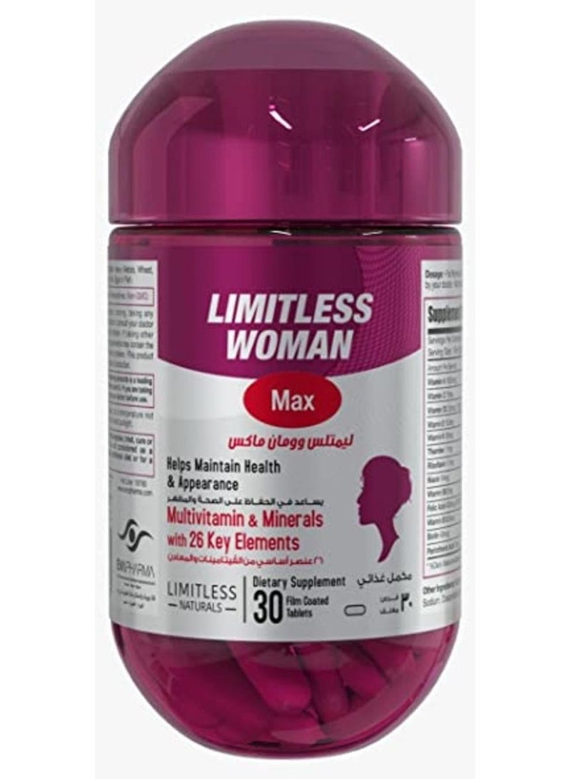 Limitless Womanmax M.Vit & Minerals Tab 30S