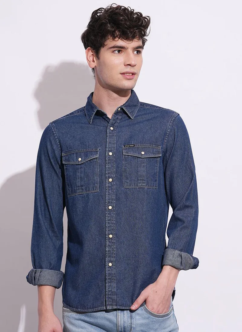 بيينغ هيومان Men Classic Opaque Casual Shirt