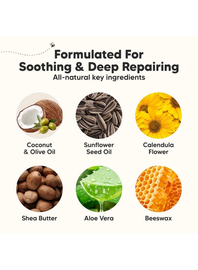 KeaBabies Organic Nipple Butter for Cracked, Sore, Relief - Nursing Nipple Cream Safe for Breastfeeding, 100% Natural Clean Breast Cream, Non Lanolin Balm, Mom Postpartum Breastfeeding Essentials,2oz (Soothing) - Image 2