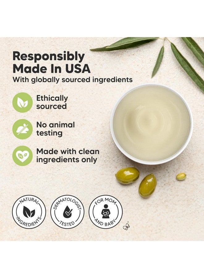 KeaBabies Organic Nipple Butter for Cracked, Sore, Relief - Nursing Nipple Cream Safe for Breastfeeding, 100% Natural Clean Breast Cream, Non Lanolin Balm, Mom Postpartum Breastfeeding Essentials,2oz (Soothing) - Image 3