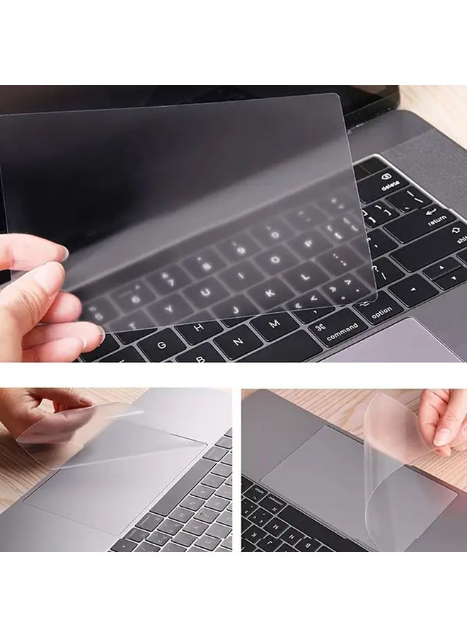 واقي شاشة لوحة اللمس (HD) لأجهزة MacBook Air Pro مقاس 13 و15 و16 بوصة مع غطاء شريط اللمس - Image 1