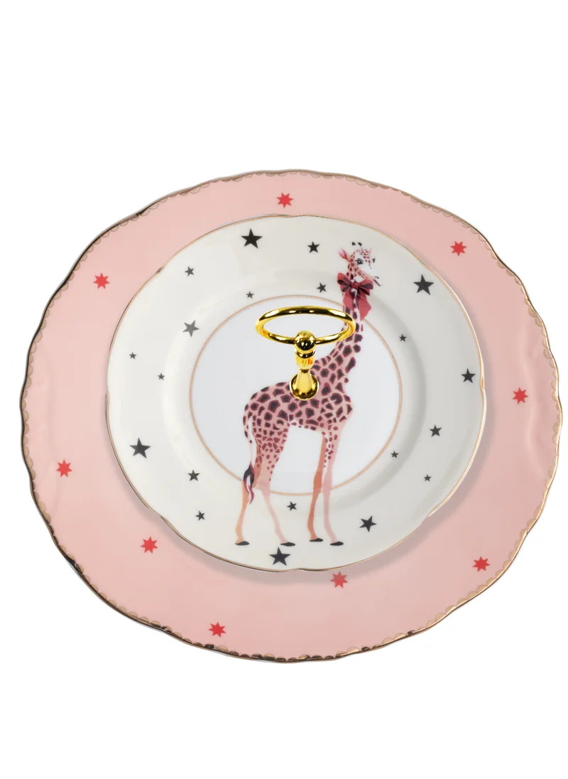 YVONNE ELLEN Yvonne Ellen 2 x Tier Cake Stand - Puma & Giraffe