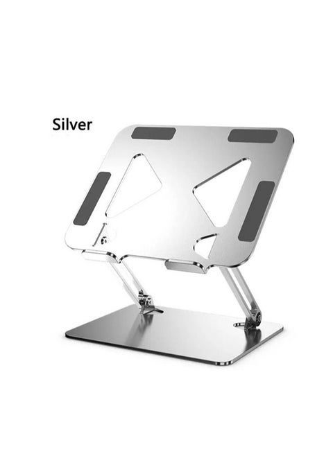 Folding Laptop Stand,Ergonomic Height Adjustable Desk Ventilated Aluminum Computer Stand,Compatible with MacBook Pro Air,All Laptops
