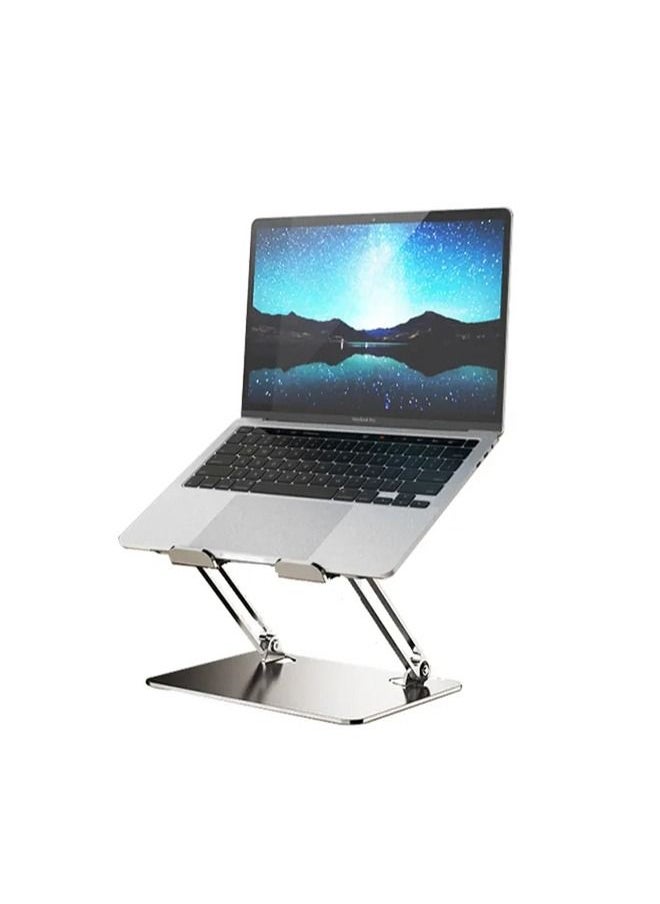 Folding Laptop Stand,Ergonomic Height Adjustable Desk Ventilated Aluminum Computer Stand,Compatible with MacBook Pro Air,All Laptops