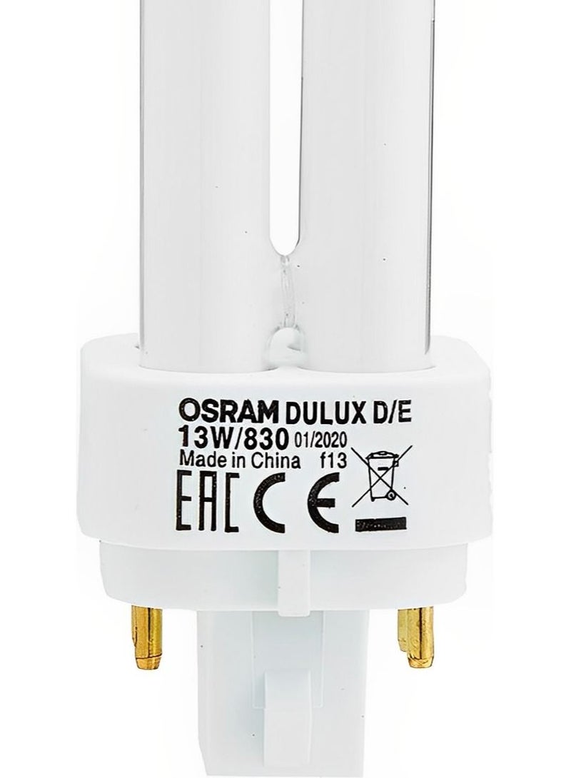 OSRAM Long Lasting Home Decorative High Quality Fluorescent Lamp Energy Saver 4 Pin CFL Bulb 13W , 830 Warm White 3000K - Image 2