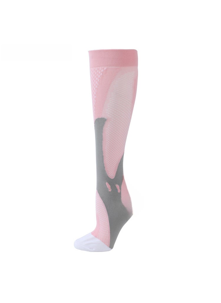 Sports Compression Socks for Running and Yoga Pink magic socks